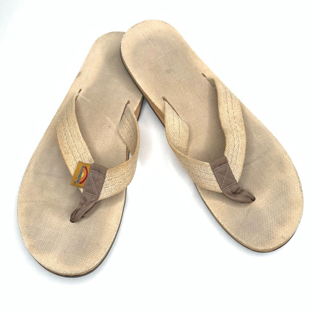 Rainbow Hemp Sandals Single Layer w/ Arch Support